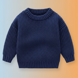 PureSoft – Classic & Cozy - Enfärgad stickad tröja