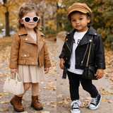 Girls Leather Jacket – Cool & stilfull – Läderjacka för barn