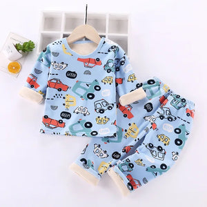 Mini Fashion™ - Cartoon Fleece-pyjamas för barn