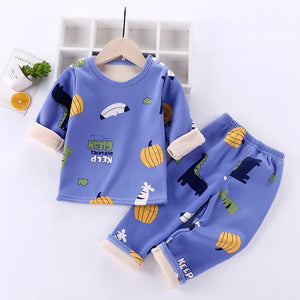 Mini Fashion™ - Cartoon Fleece-pyjamas för barn