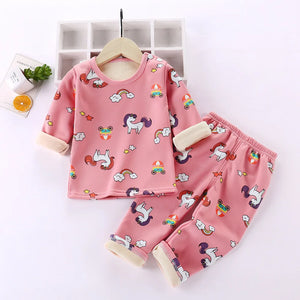 Mini Fashion™ - Cartoon Fleece-pyjamas för barn