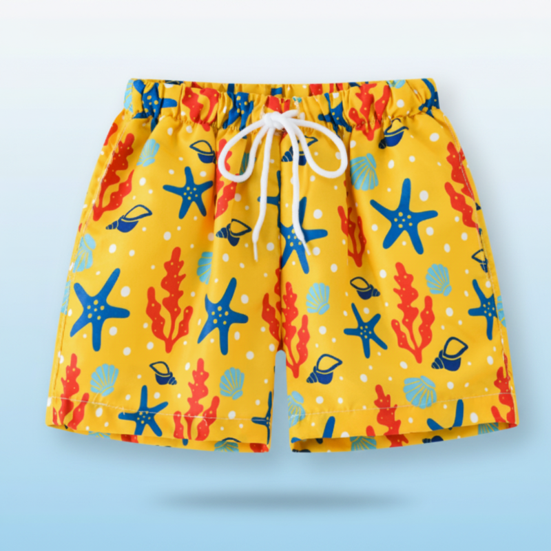 Beach Shorts – Lätt och lekfull – Tropisk badbyxa för barn