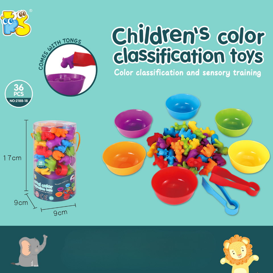 Rainbow Teddy Bears Toys™ - Pedagogisk & kreativ - Räknande regnbågsbjörnar