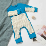 TinyCleaner – Mjuk & praktisk – Babyoverall för krypande och lek
