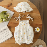 LittleBlossom – Sommarkomfort och stil – Bodysuit med huva för spädbarn