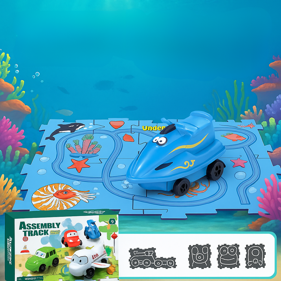 Car Track™ - Bygg, lek och upptäck - Set med leksaksbilar