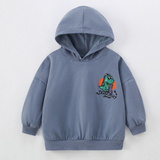 DinoStyle – Varm och andningsbar – Hoodie med Triceratops-tryck
