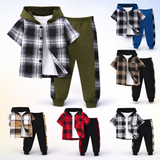 Boys Checkered Outfit – Trendigt och bekvämt – Rutigt klädset för barn