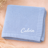 Personalized Baby Blanket – Mjuk & unik – Personlig broderad bomullsfilt