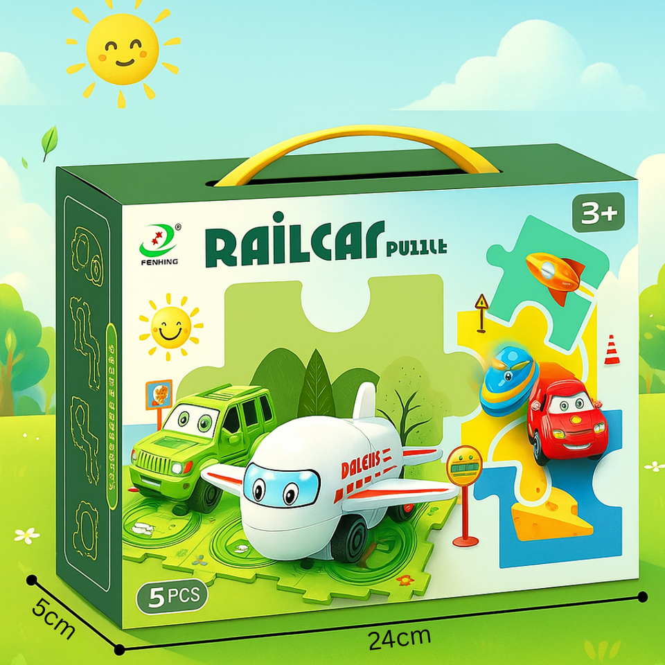 Car Track™ - Bygg, lek och upptäck - Set med leksaksbilar
