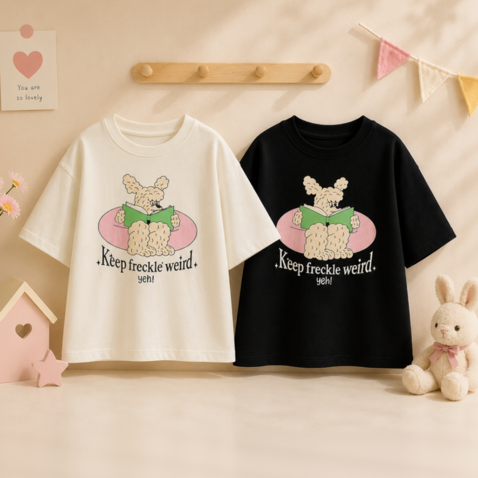 SunnyKids – Bekvämt & gulligt – Oversized T-shirt med seriefigurmotiv