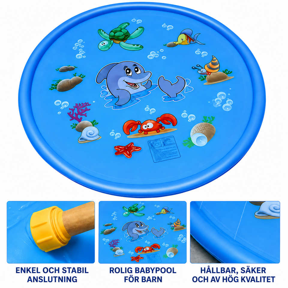 Water Fun Pad™ – Sommarfest Gräsmatta - Fontän Vattenpool