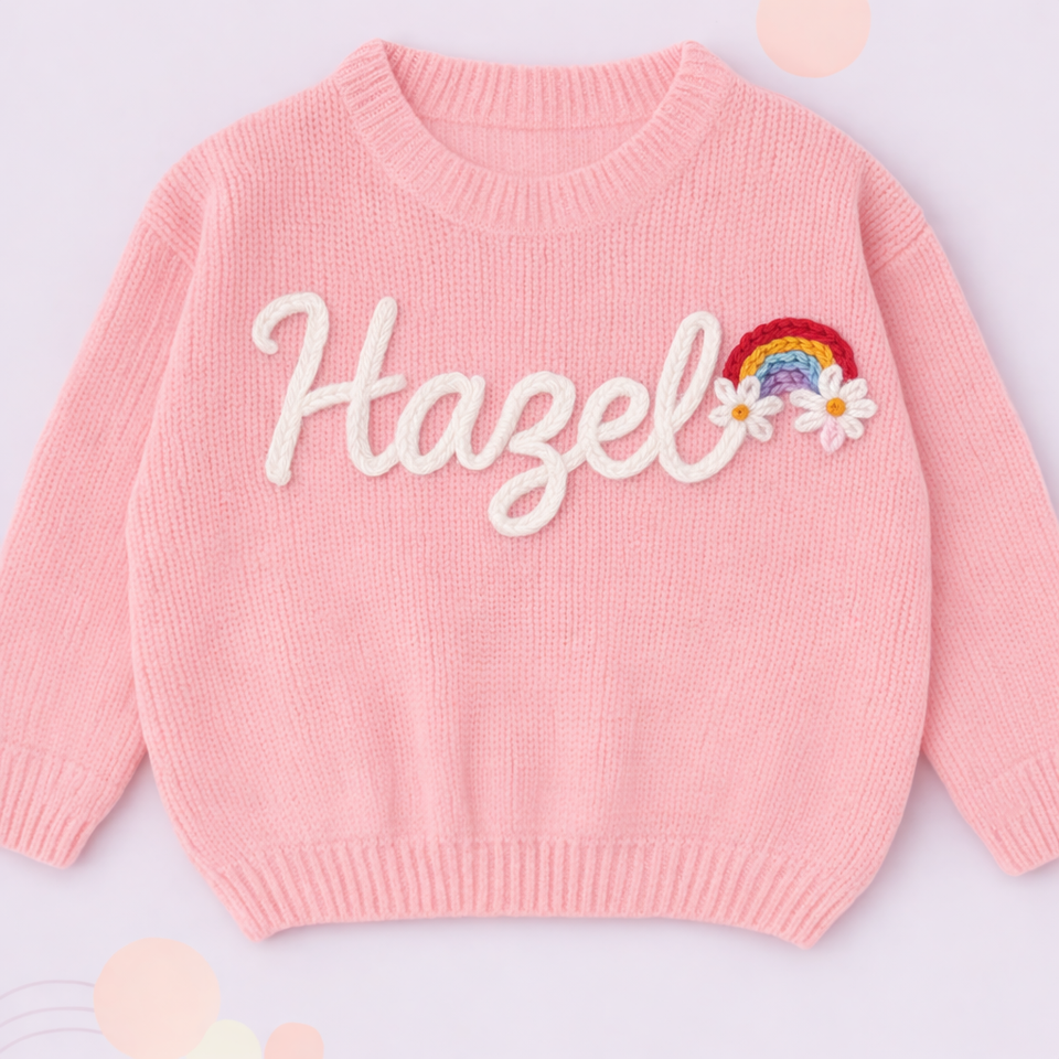 TinyStitch – Personlig stickad namntröja för barn