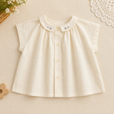 Girls Summer Fashion Top – Luftigt & bekvämt – Vintage-top för flickor
