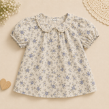 Girls Summer Fashion Top – Luftigt & bekvämt – Vintage-top för flickor
