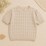 Girls Summer Fashion Top – Luftigt & bekvämt – Vintage-top för flickor