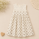 Short Sleeve Embroidery Dress – Elegant & bekvämt – boutique-klänning för flickor