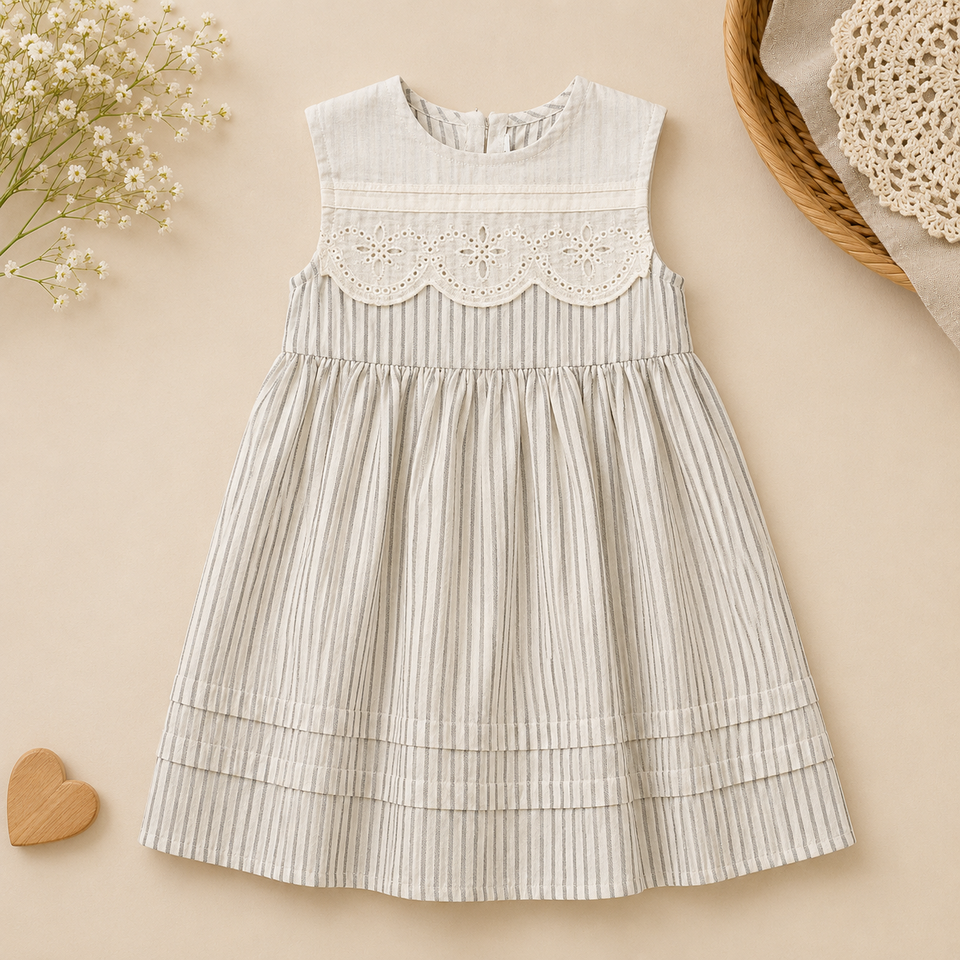 Lace Stitching Dress – Elegans & komfort – Spets & sömmar