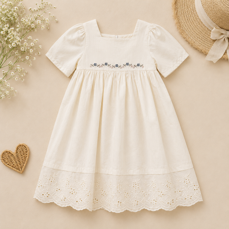 Lace Stitching Dress – Elegans & komfort – Spets & sömmar