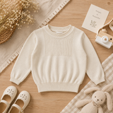 Thin Cotton Pullover – Ljus & Komfort – Stickad barntröja