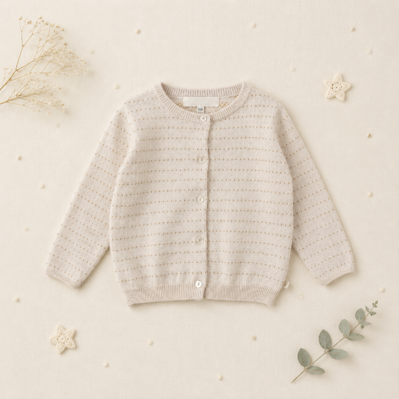 Knit Top & Cardigan – Mjuk och bekväm – Stickad tröja och kofta