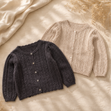 Buttoned Cardigan – Mjuk och bekväm – Stickad barnkofta