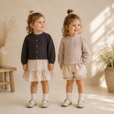 Buttoned Cardigan – Mjuk och bekväm – Stickad barnkofta