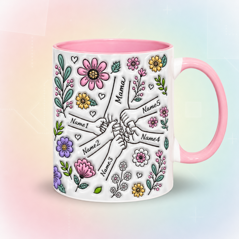 Personalized Kids Name Mug – En unik morsdagspresent – En personlig mugg