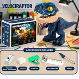 Dinosaur Stationery Toy – Kreativt & lärorikt – 5-i-1-skrivbordsset
