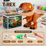 Dinosaur Stationery Toy – Kreativt & lärorikt – 5-i-1-skrivbordsset