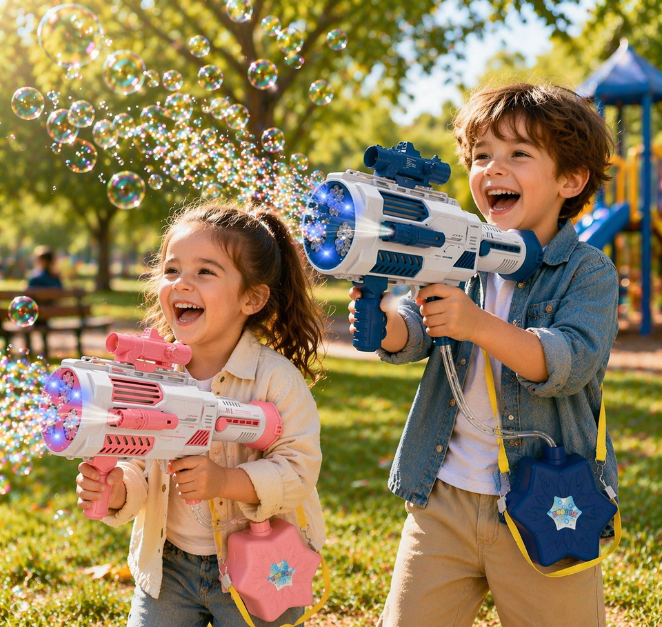 Light Up Bubble Gun – Lek & Musik – Bubbelpistol