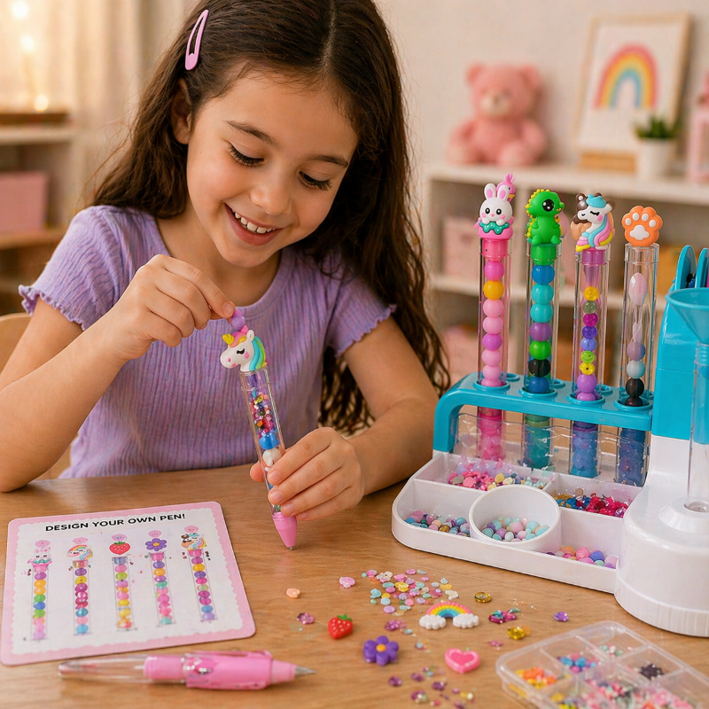 DIY Sand Art Pen – Kreativt & lärorikt – Pen Creator-lekset