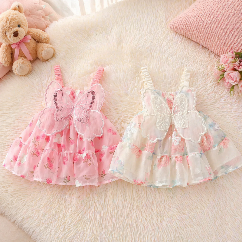 Girls Butterfly Dress – Söt & luftig – barnklänning