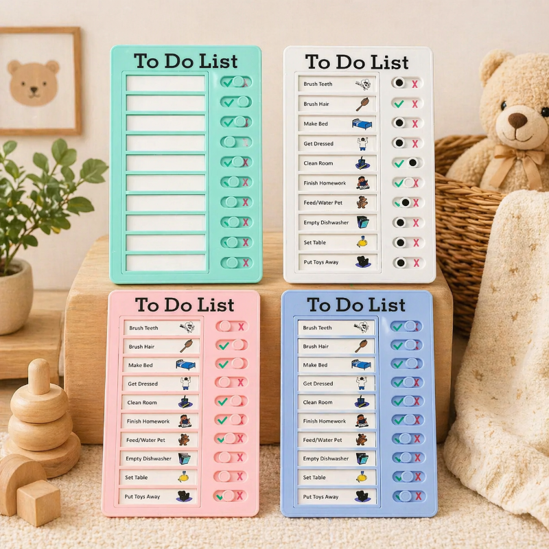 Kids Chore Chart – Struktur & Självständighet – Att göra-lista – Uppgiftsanslagstavla