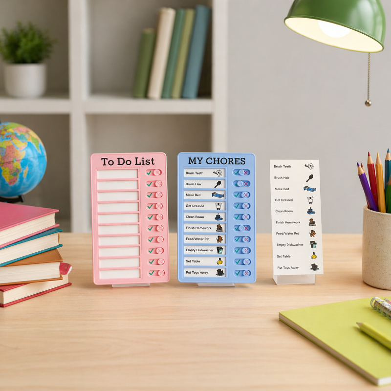 Kids Chore Chart – Struktur & Självständighet – Att göra-lista – Uppgiftsanslagstavla