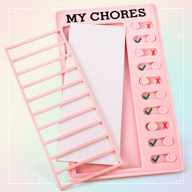 Kids Chore Chart – Struktur & Självständighet – Att göra-lista – Uppgiftsanslagstavla