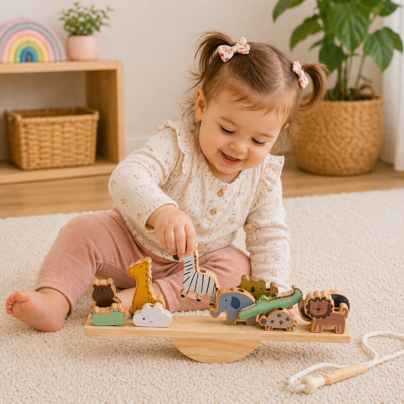 Wooden Forest Blocks – Kreativitet & utveckling – Byggklossar i trä