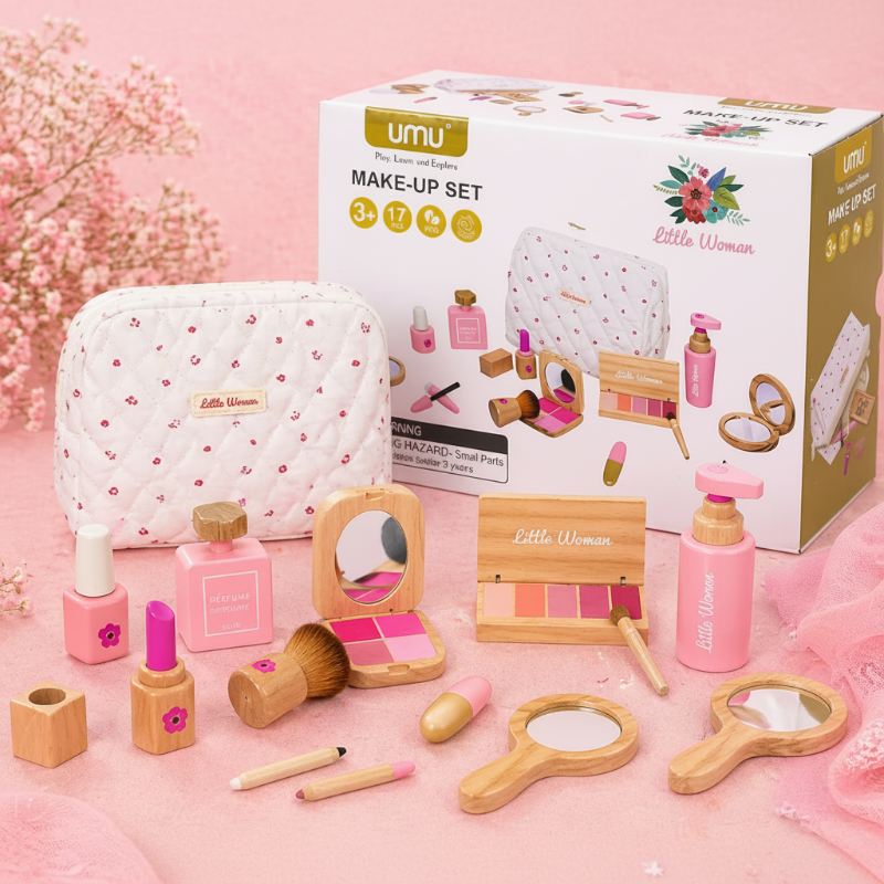 Wooden Makeup Play Set – Kreativitet & rollspel – Smink-set i trä