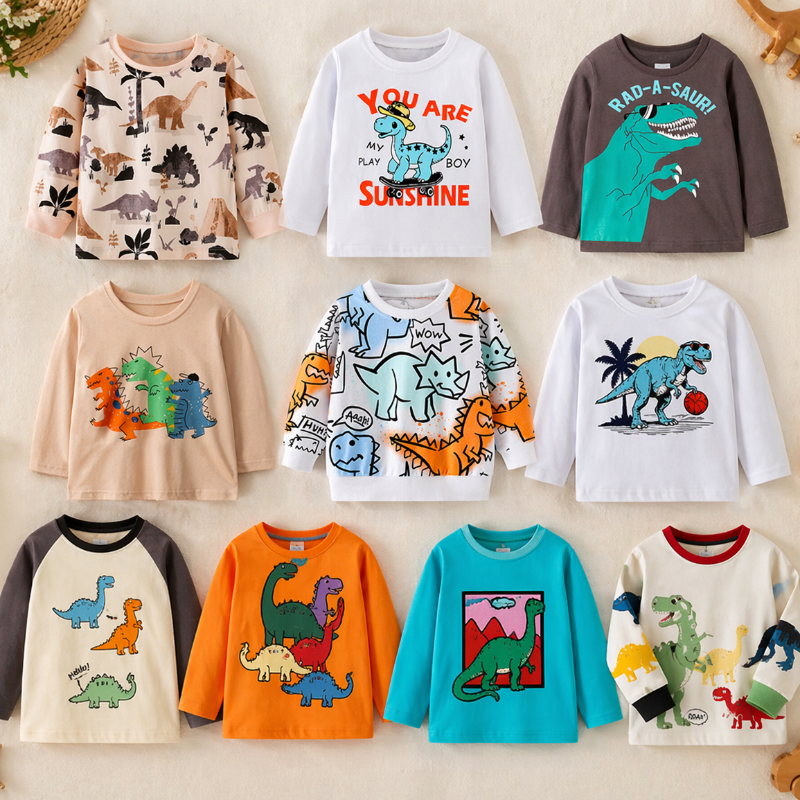 Kids Dinosaur Sweatshirt – Komfort & stil – Dino barntröja
