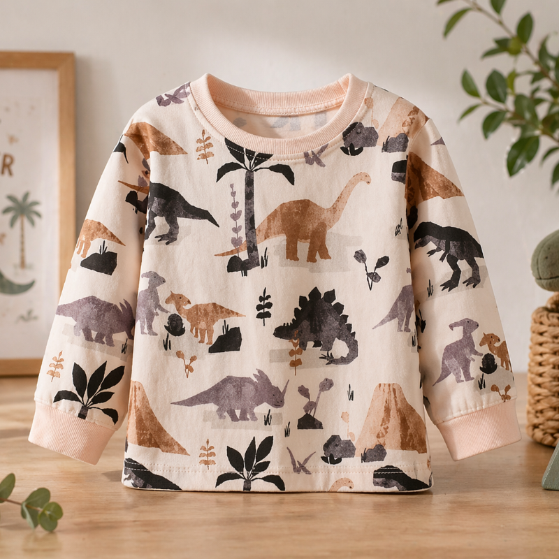 Kids Dinosaur Sweatshirt – Komfort & stil – Dino barntröja