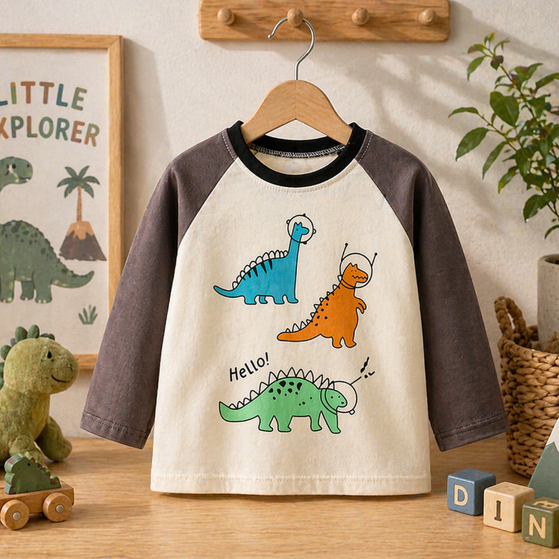 Kids Dinosaur Sweatshirt – Komfort & stil – Dino barntröja