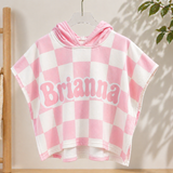 Personalized Hooded Towel – Mjuk & unik – Personlig badkap för barn