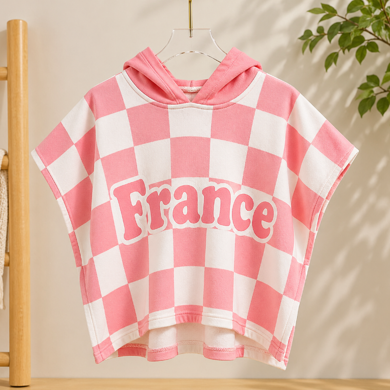 Personalized Hooded Towel – Mjuk & unik – Personlig badkap för barn