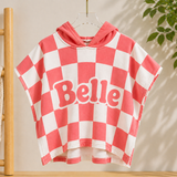 Personalized Hooded Towel – Mjuk & unik – Personlig badkap för barn