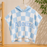 Personalized Hooded Towel – Mjuk & unik – Personlig badkap för barn