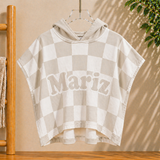 Personalized Hooded Towel – Mjuk & unik – Personlig badkap för barn