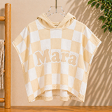 Personalized Hooded Towel – Mjuk & unik – Personlig badkap för barn