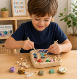 Gemstone Dig Kit – Upptäck & Lär dig – Kristallgrävningsset