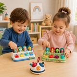 Pop Up Activity Toy – Upptäcka & lära – Sensoriska babyleksaker