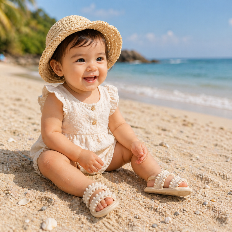 Baby Girls Sandals – Mjuka & bekväma – Sommarsandaler